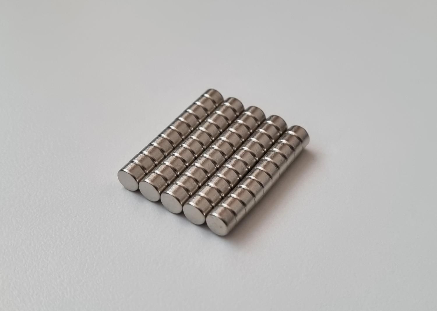 50 st Neodymium magneter (5x3 mm) runda magneter