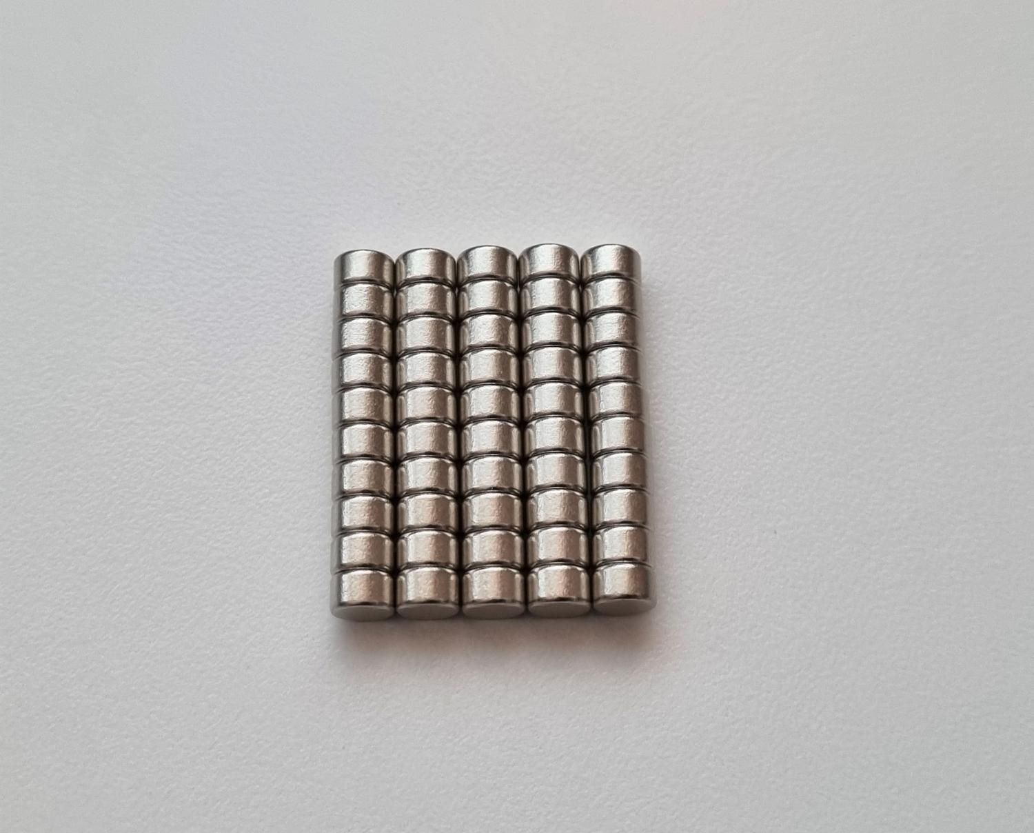 50 st Neodymium magneter (5x3 mm) runda magneter