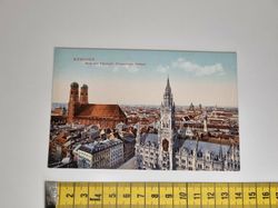 Äldre vykort. MÜNCHEN Blick vom Petersturm