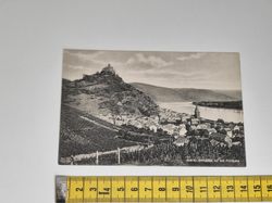 Äldre vykort. RHEIN, BRAUBACH MIT DER MAXBURG