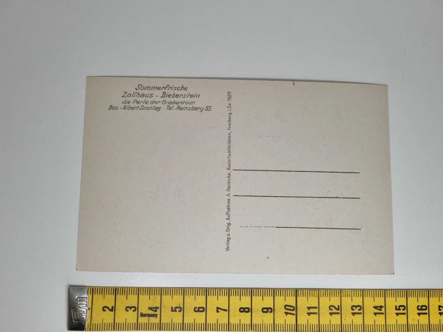 Äldre vykort. Sommerfrische Zollhaus - Bieberstein