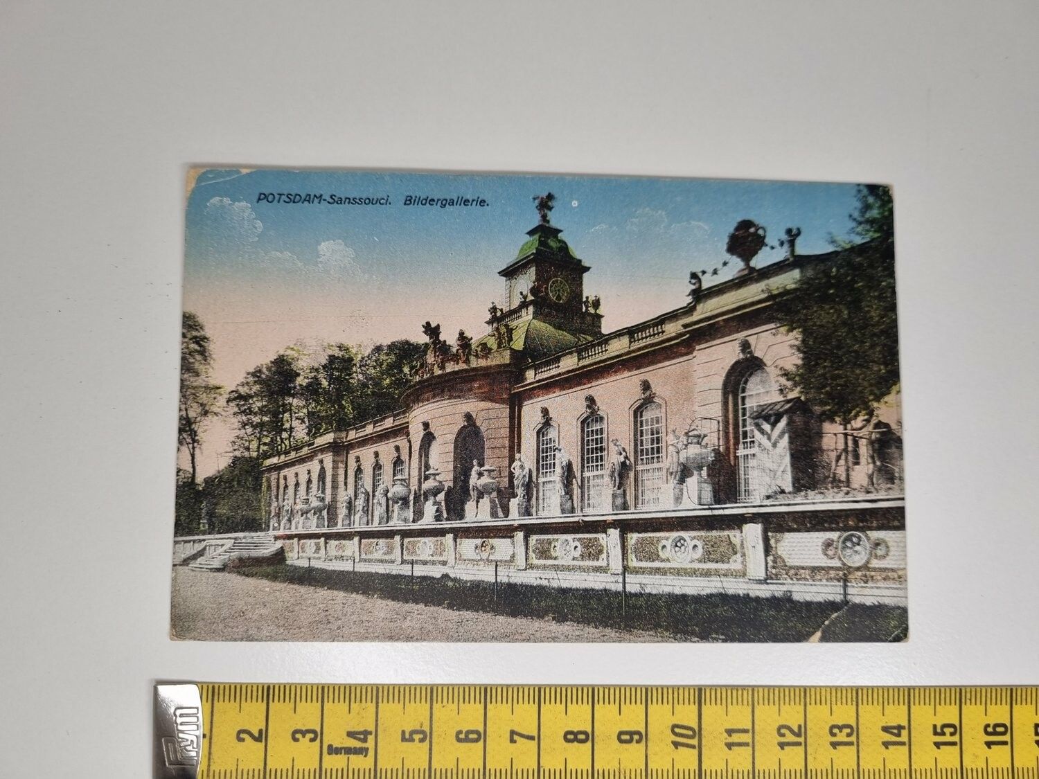 Äldre vykort. POTSDAM-Sanssouci. Bildergallerie.