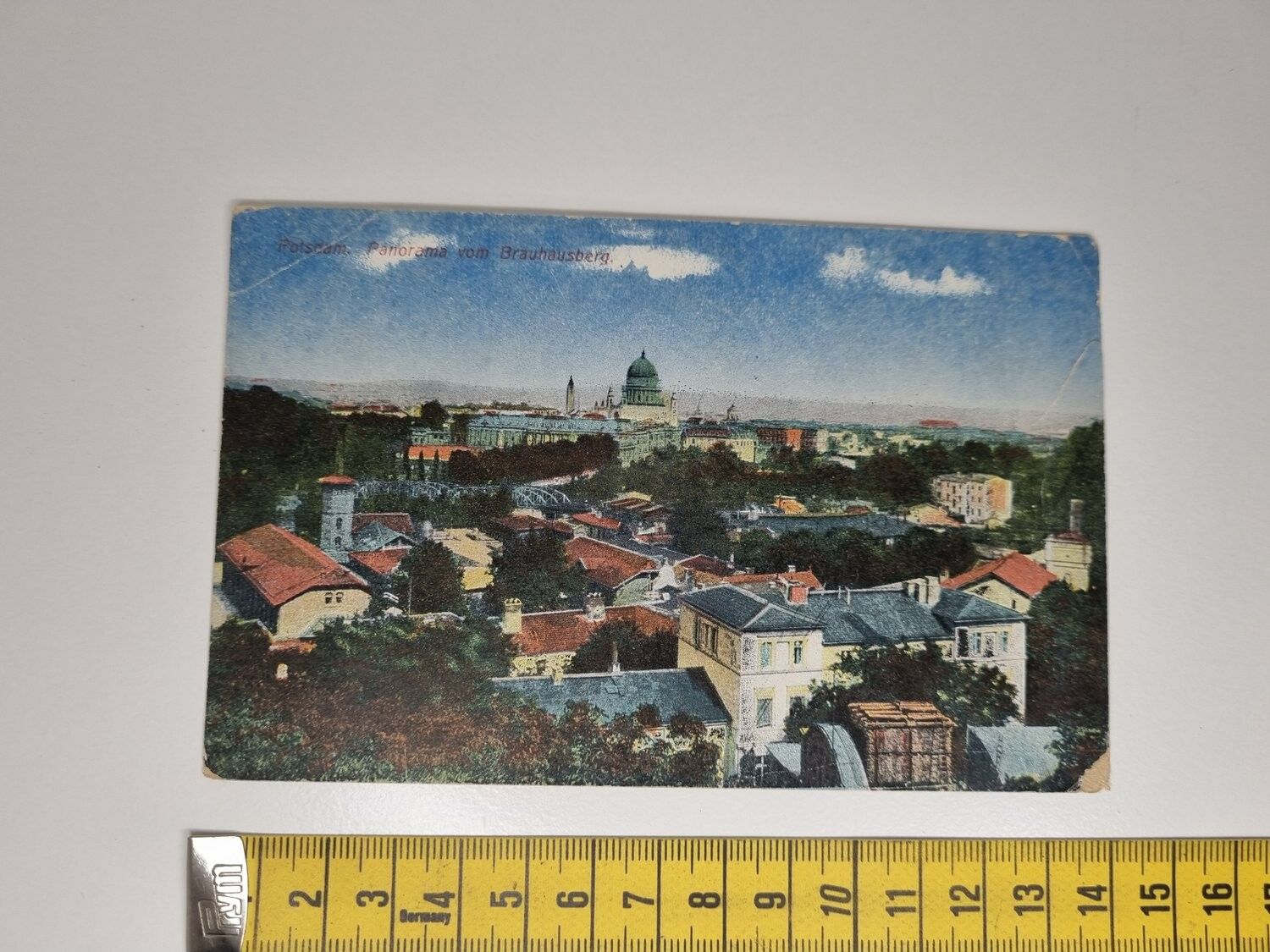 Äldre vykort. Potsdam Panorama vom Braunhausberg