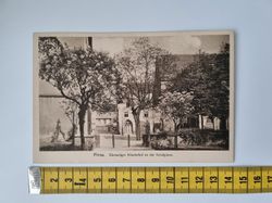 Äldre vykort. Pirna. Ehemaliger Klosterhof an der Schulgasse 1917