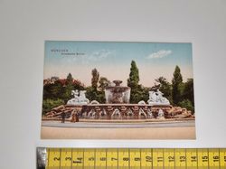 Äldre vykort. MÜNCHEN Wittelsbacher Brunnen