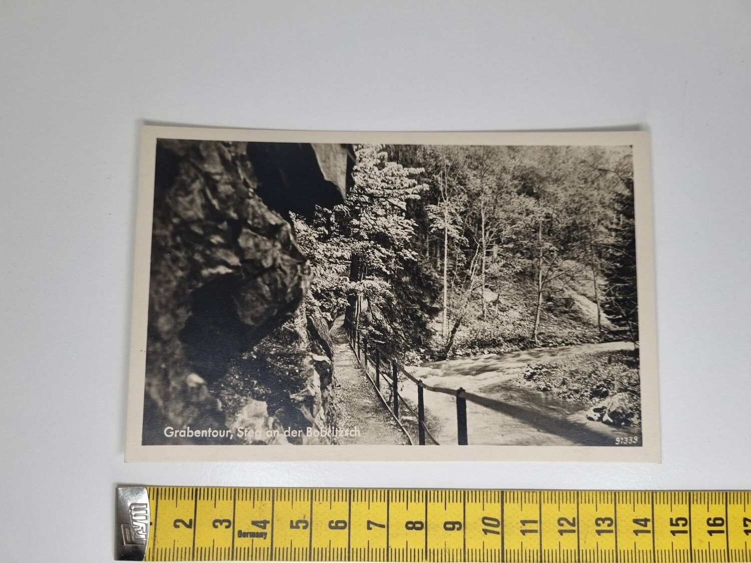 Äldre vykort. Grabentour, Steg an der Bobritzsch