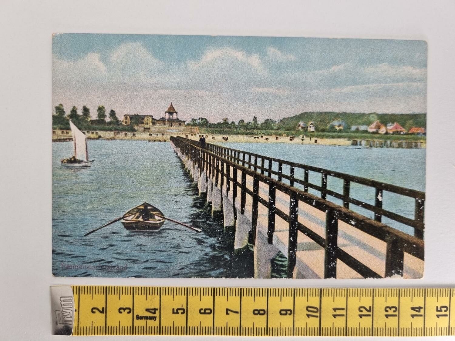 Äldre vykort. Ernst Damm, Timmendorfer Strand