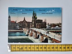Äldre vykort. Dresden. Stämplat 1917