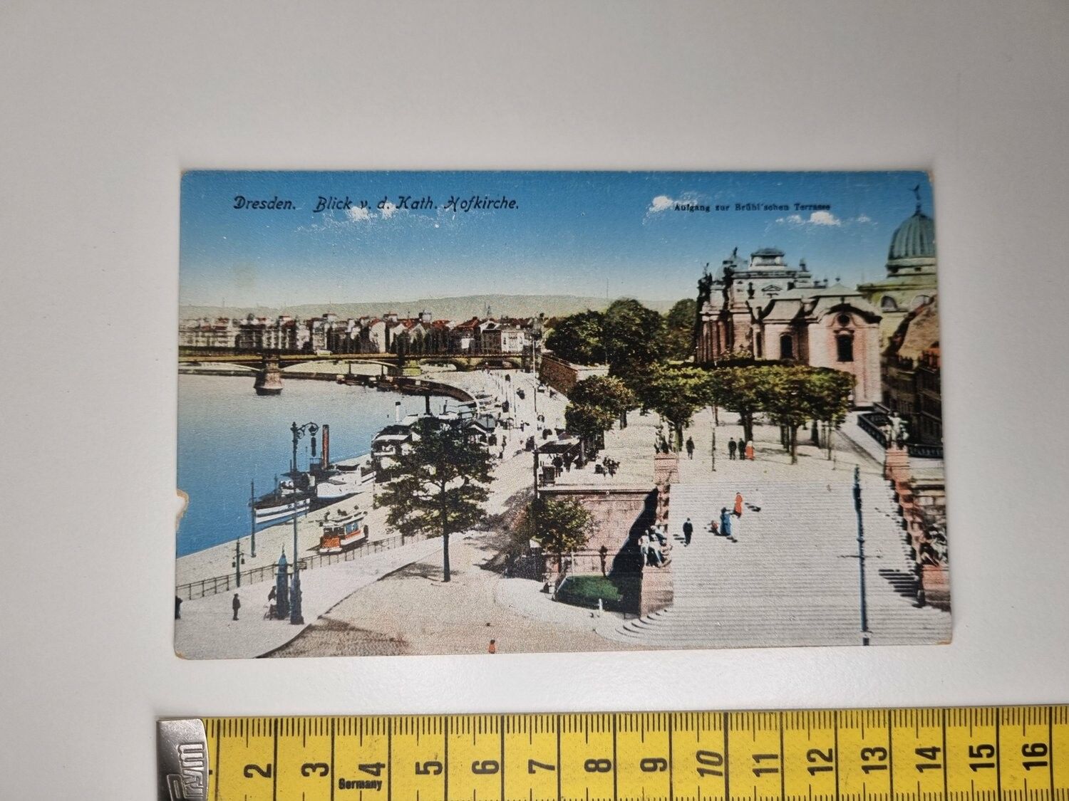 Äldre vykort. Dresden. Blick v. d. Kath. Hofkirche.
