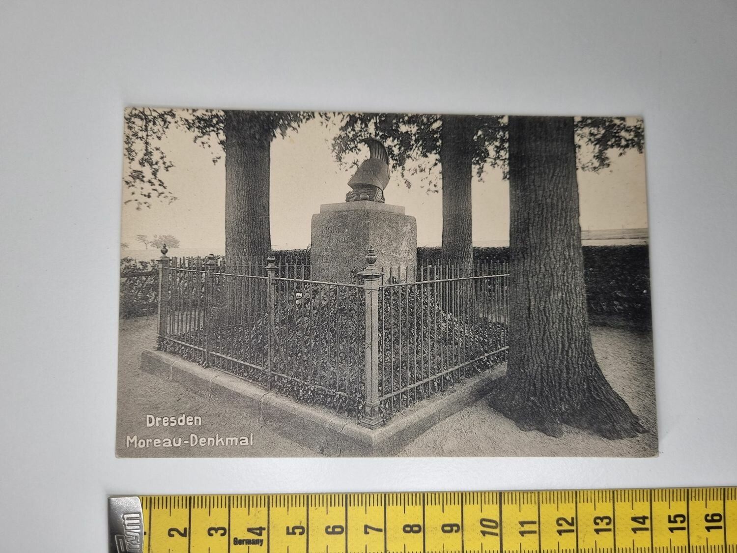 Äldre vykort. Dresden Moreau-Denkmal 1907
