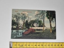 Äldre vykort. Dessau Partie an der Jonitzerbrücke