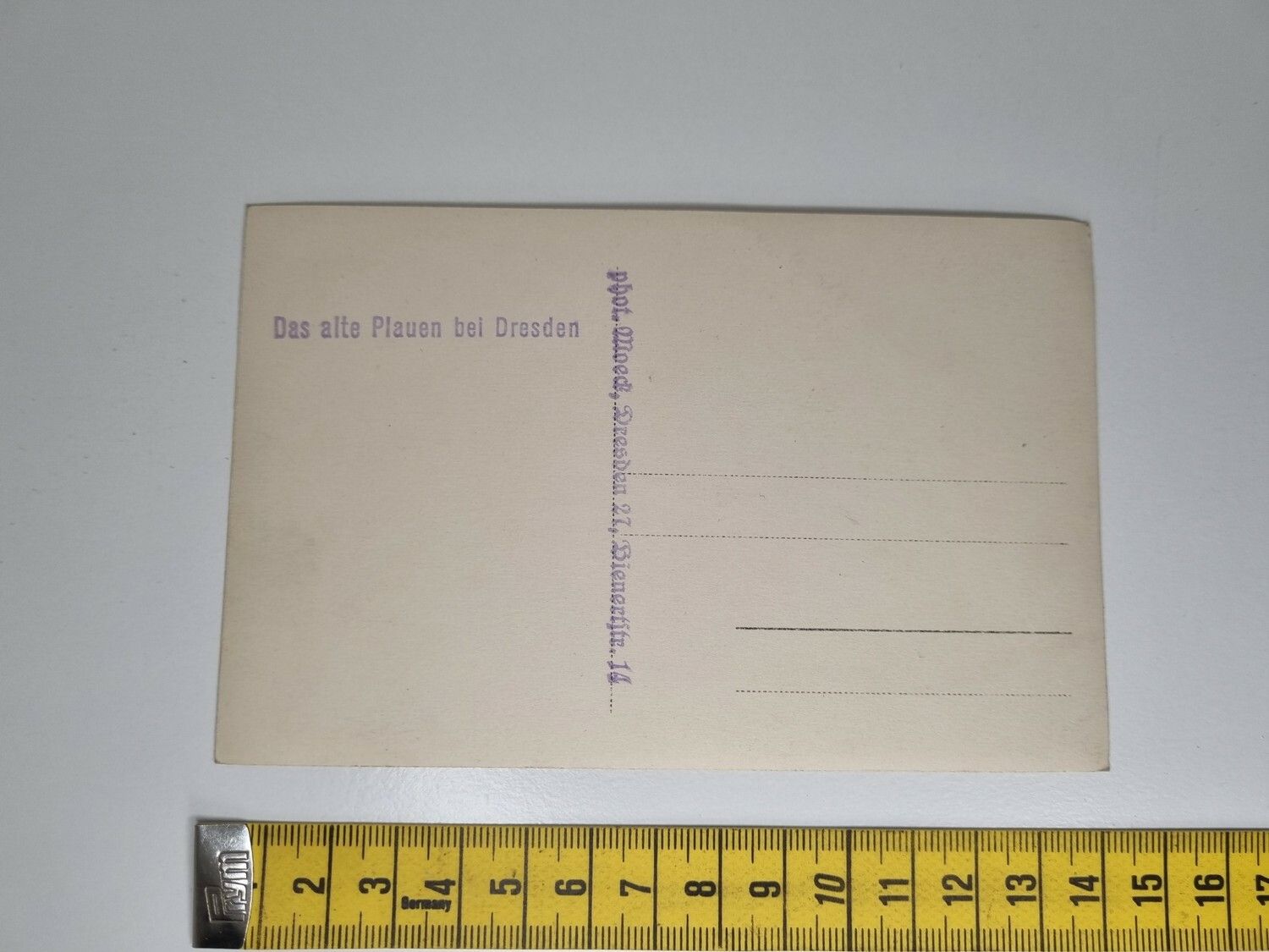 Äldre vykort. Das alte Plauen bei Dresden