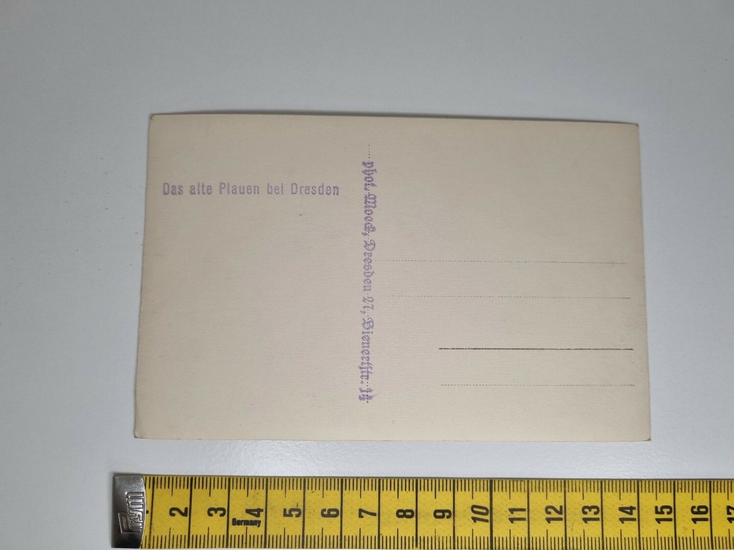 Äldre vykort. Das alte Plauen bei Dresden