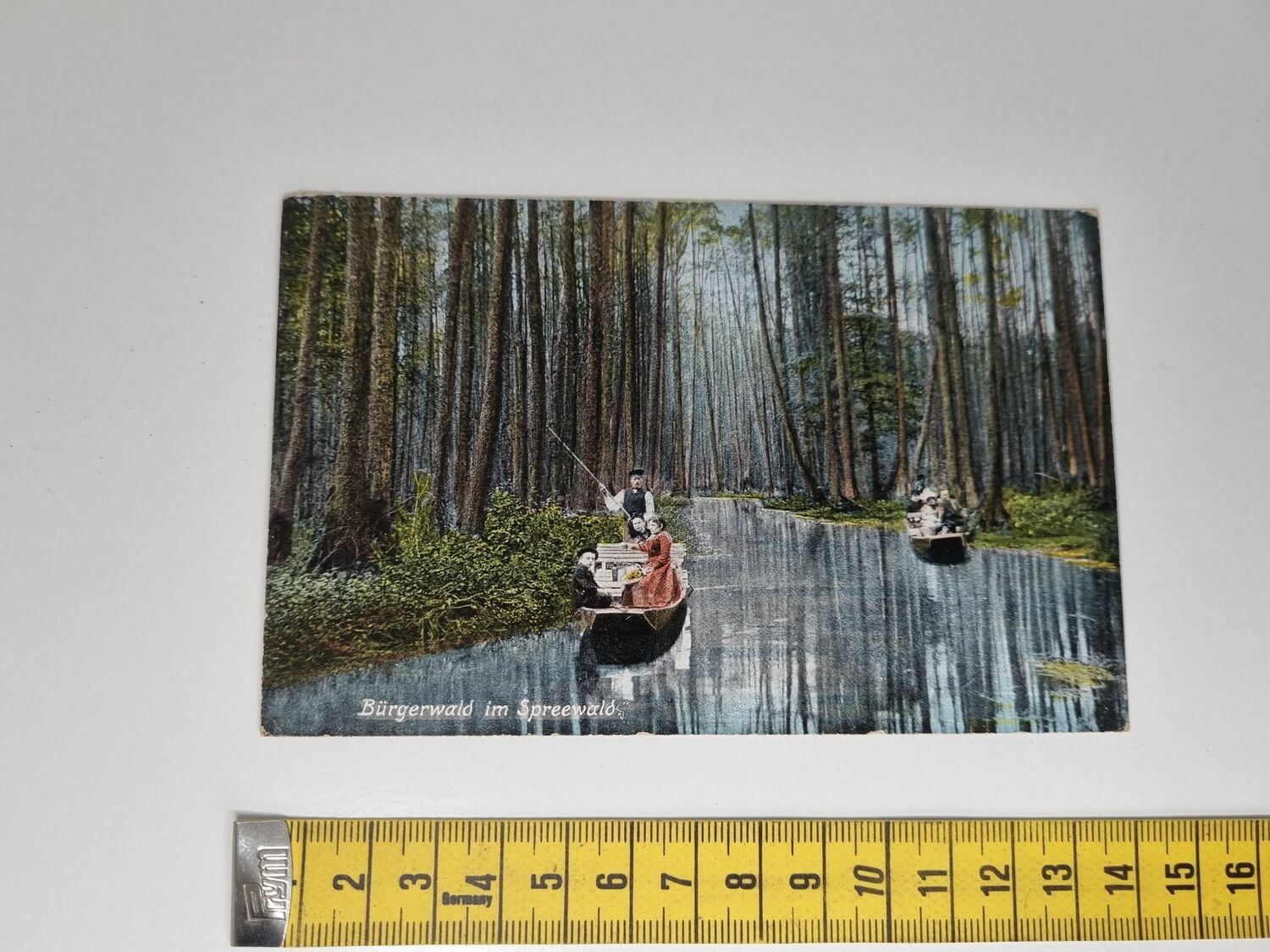 Äldre vykort. Bürgerwald im Spreewald