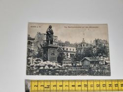 Äldre vykort. Das Beethovendenkmal auf dem Münsterplatz