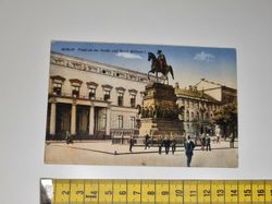 Äldre vykort. BERLIN Friedrich der Große und Palals Wilhelm I