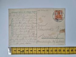 Äldre vykort. Adresserat Dresden 1917