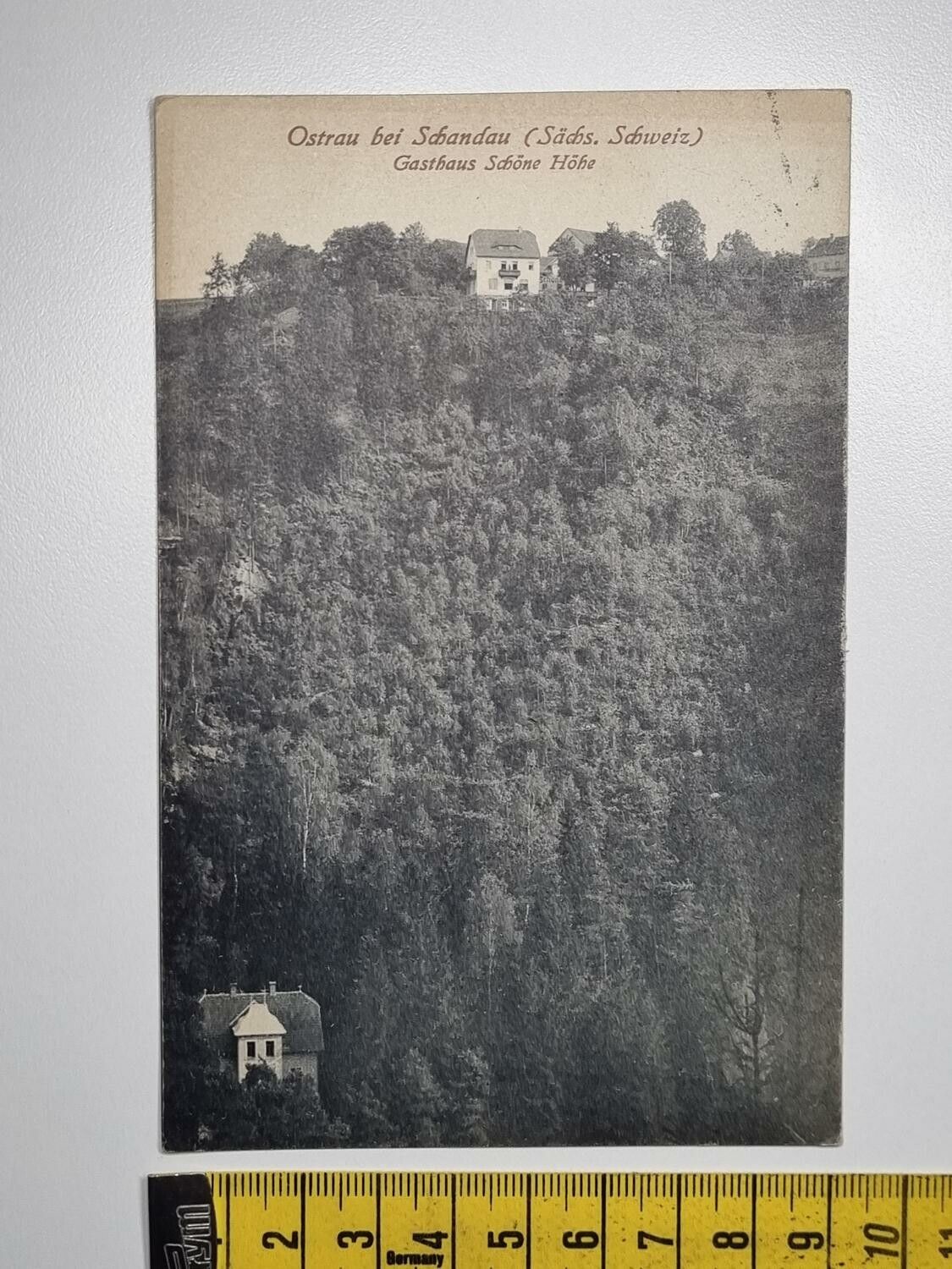 Äldre vykort, Ostrau bei Schandau (Sachs. Schweiz)
