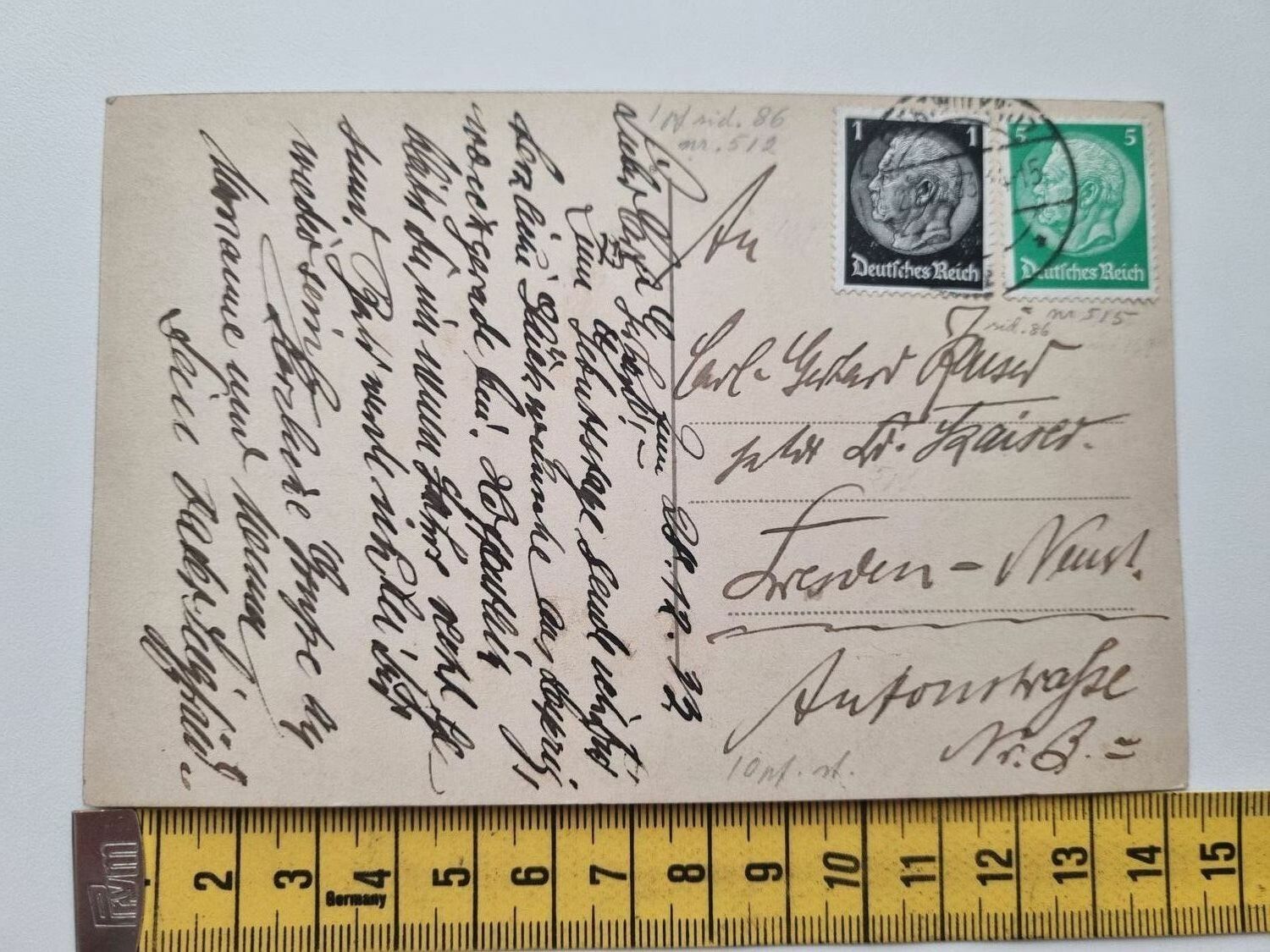 Äldre vykort, Leipzig Völkerschlachtdenkmal