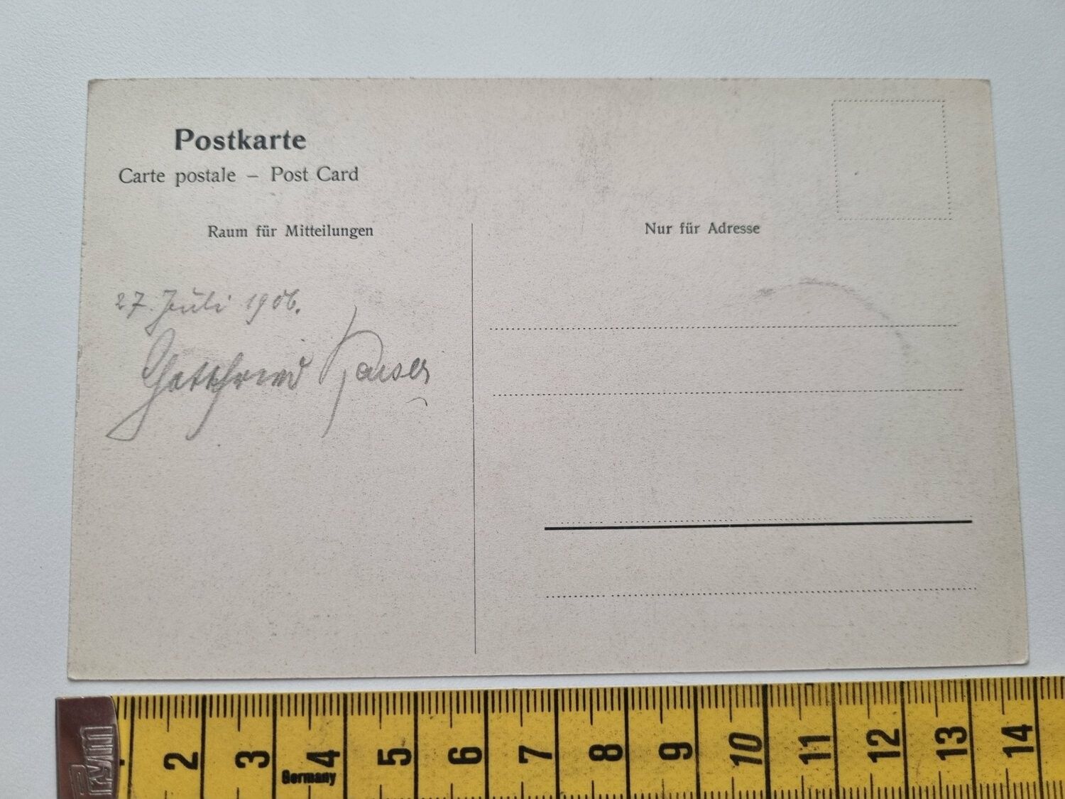 Äldre vykort, Gruß aus Frankfurt a. M. Der Römer