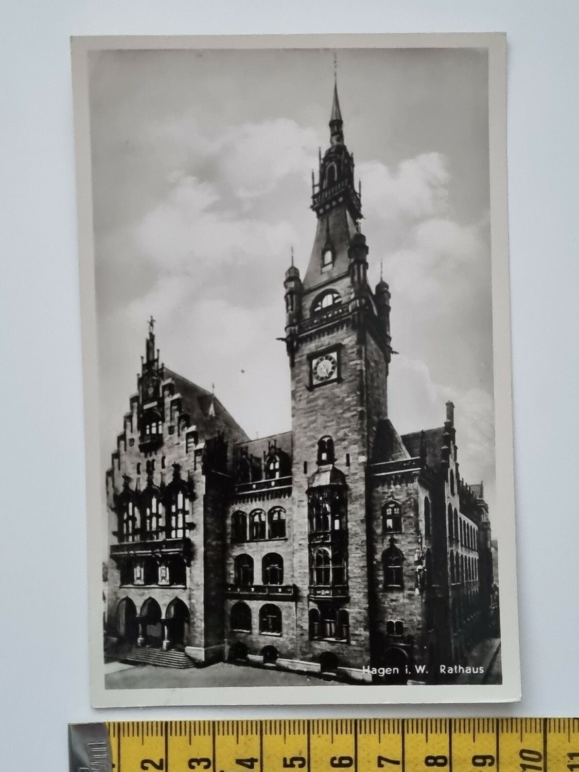 Äldre vykort, Hagen i, W. Rathaus