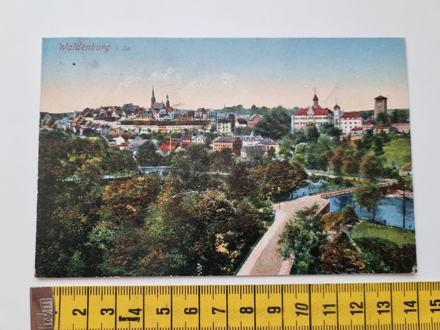 Äldre vykort, Waldenburg i. Sa, Daterat 1930