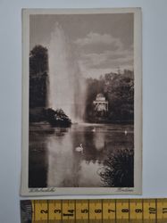 Äldre vykort, Wilhelmschöhe, Fontäne