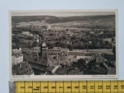 Äldre vykort, Waldenburg i Sa Blick vom Kirchturm