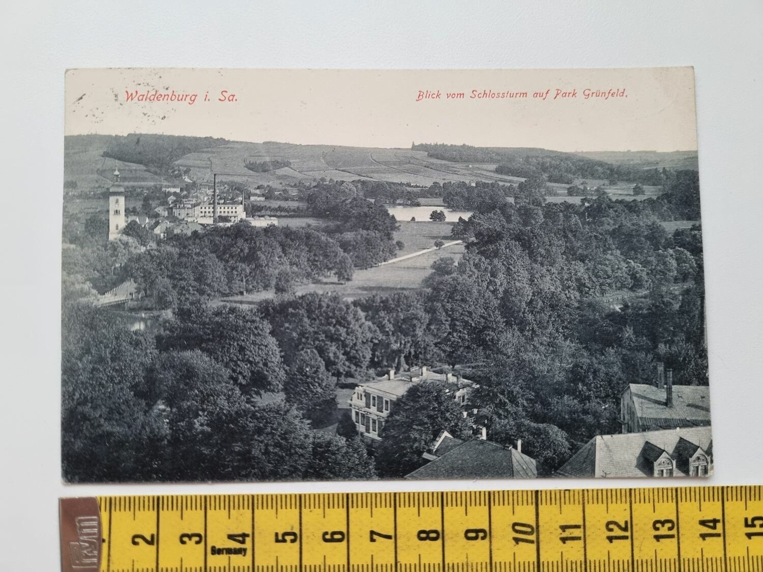 Äldre vykort, Waldenburg i. Sa.