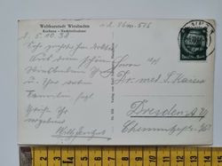 Äldre vykort, stämplat 1938