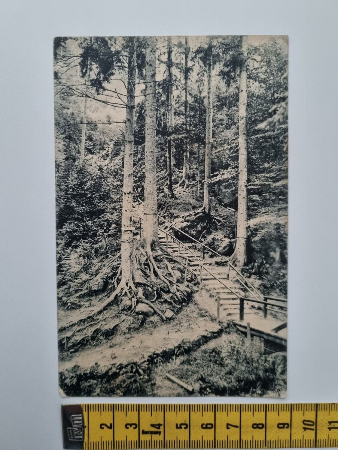Äldre vykort, stämplat 1924. Adresserat Halmstad