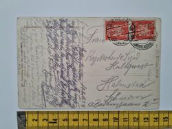 Äldre vykort, stämplat 1924. Adresserat Halmstad