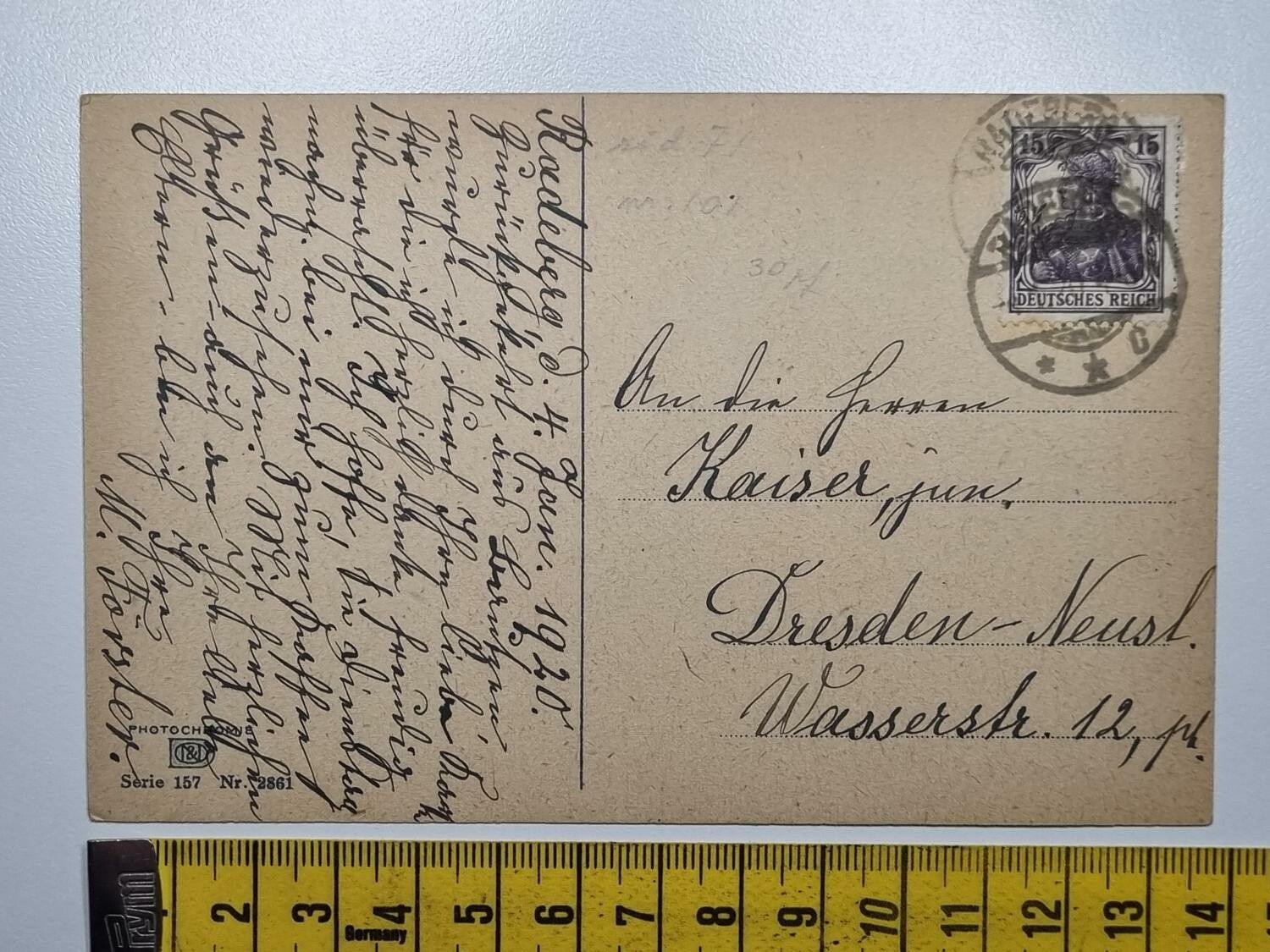 Äldre vykort, Stämplat 1920