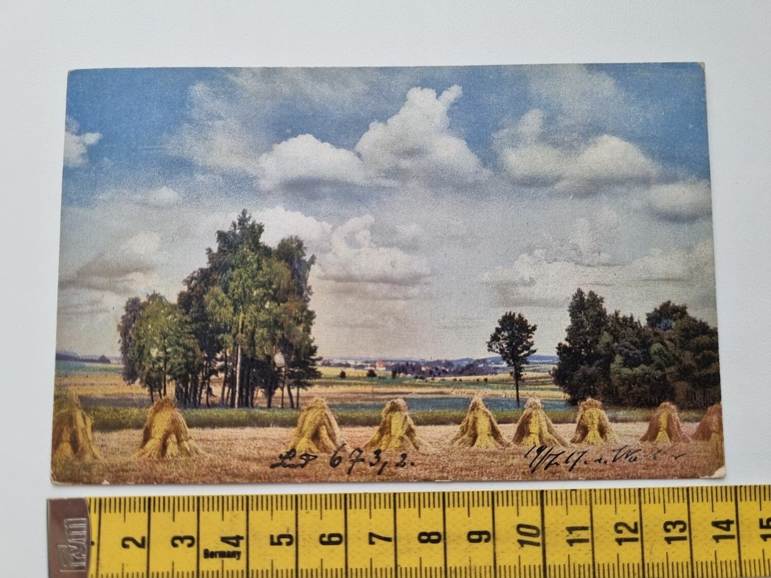 Äldre vykort, stämplat 1917