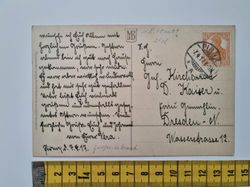Äldre vykort, stämplat 1917