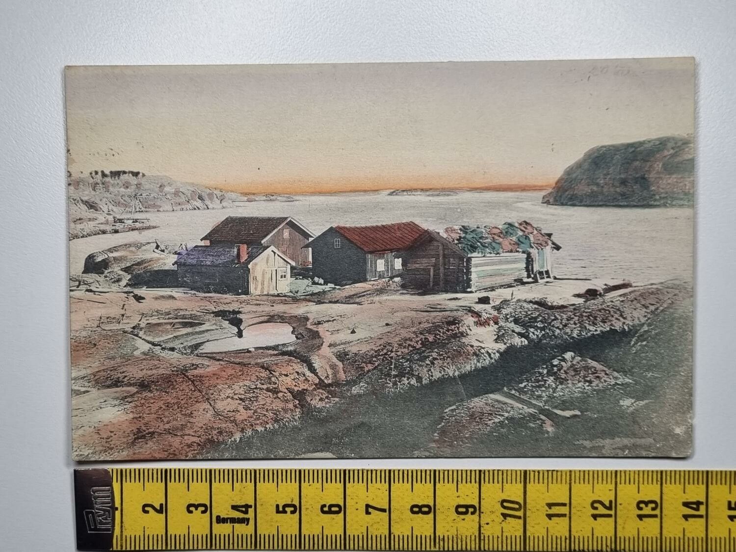 Äldre vykort, stämplat 1912