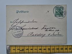 Äldre vykort, stämplat 1903