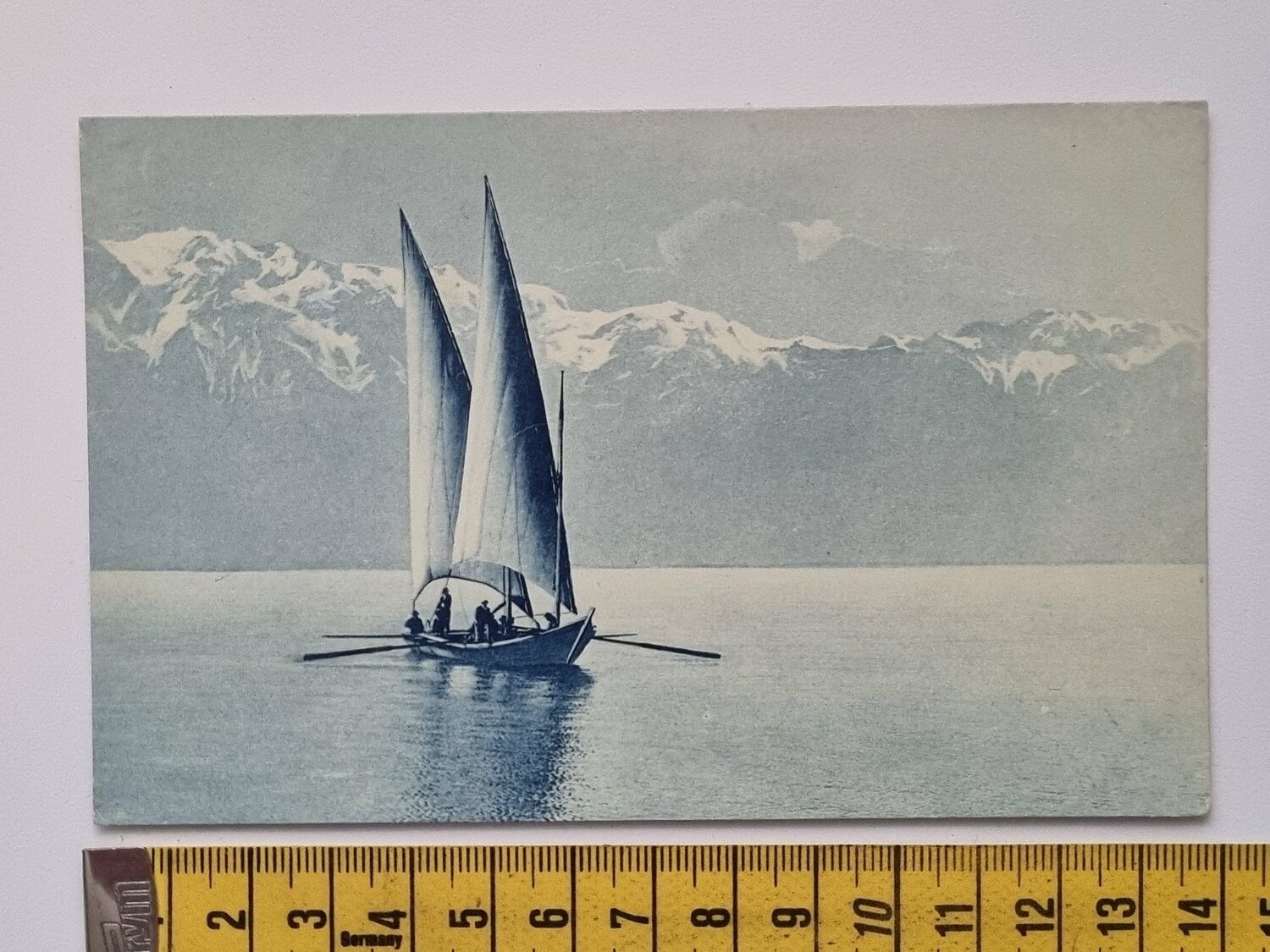 Äldre vykort, Segelbåt