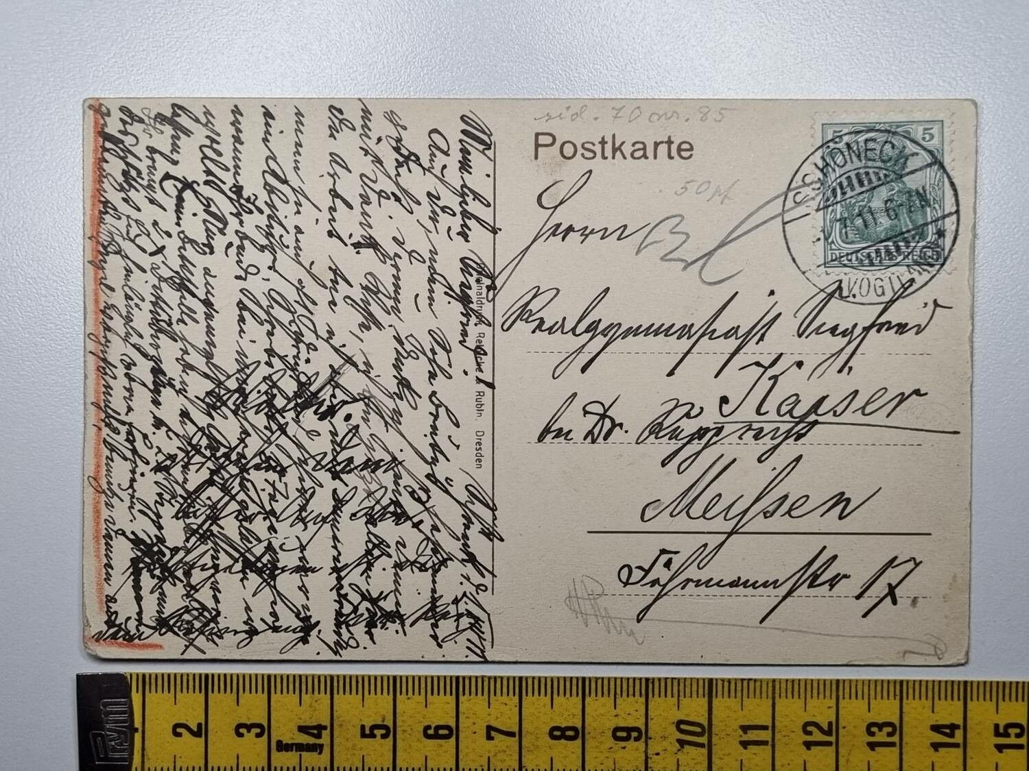 Äldre vykort, Schöneck i. Vogtld