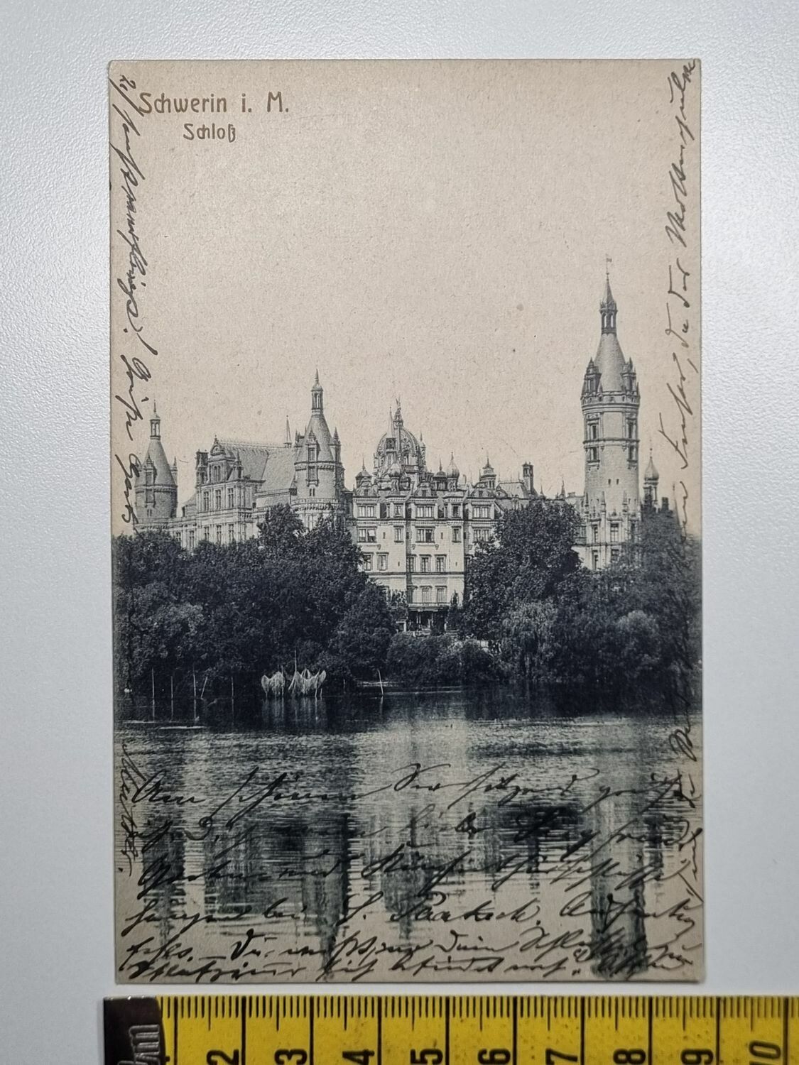 Äldre vykort, Schwerin i. M. Schloß, 1921