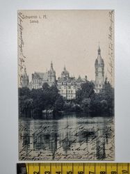 Äldre vykort, Schwerin i. M. Schloß, 1921