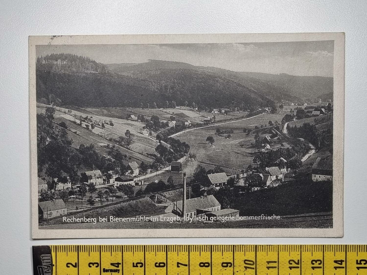 Äldre vykort, Rechenberg bei Bienenmühle im Erzgeb.