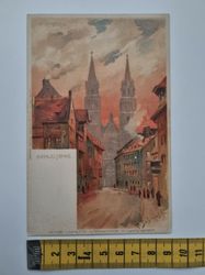 Äldre vykort, NÜRNBERG LORENZKIRCHE