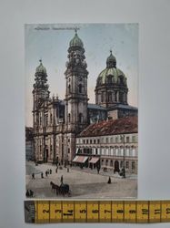 Äldre vykort, MÜNCHEN Thealiner-Hofkirche
