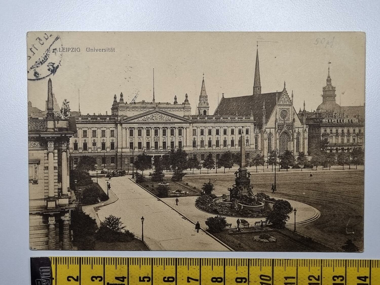 Äldre vykort, LEIPZIG Universität, 1911
