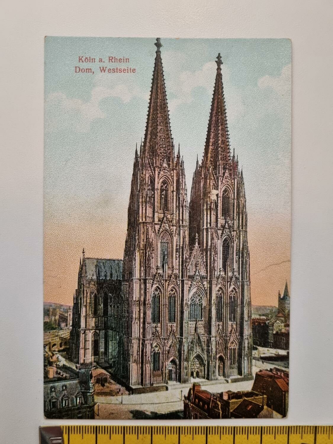 Äldre vykort, Köln a. Rhein Dom, Westseite