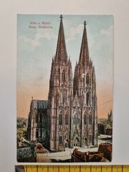 Äldre vykort, Köln a. Rhein Dom, Westseite
