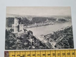Äldre vykort, Katz Castle, Goarshausen (Sankt Goarshausen)
