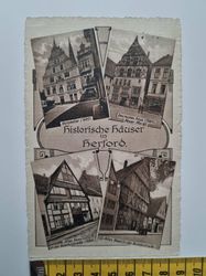 Äldre vykort, Historische Häuser in Herford