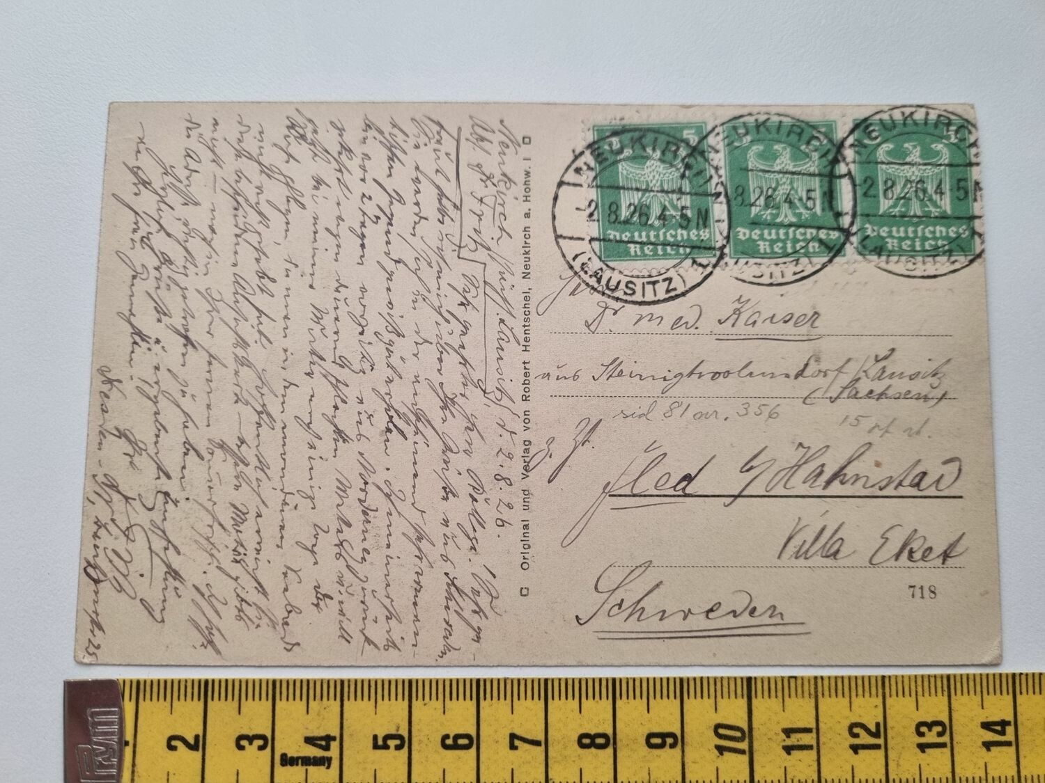 Äldre vykort, Gruß aus Neukirch a. Hohw
